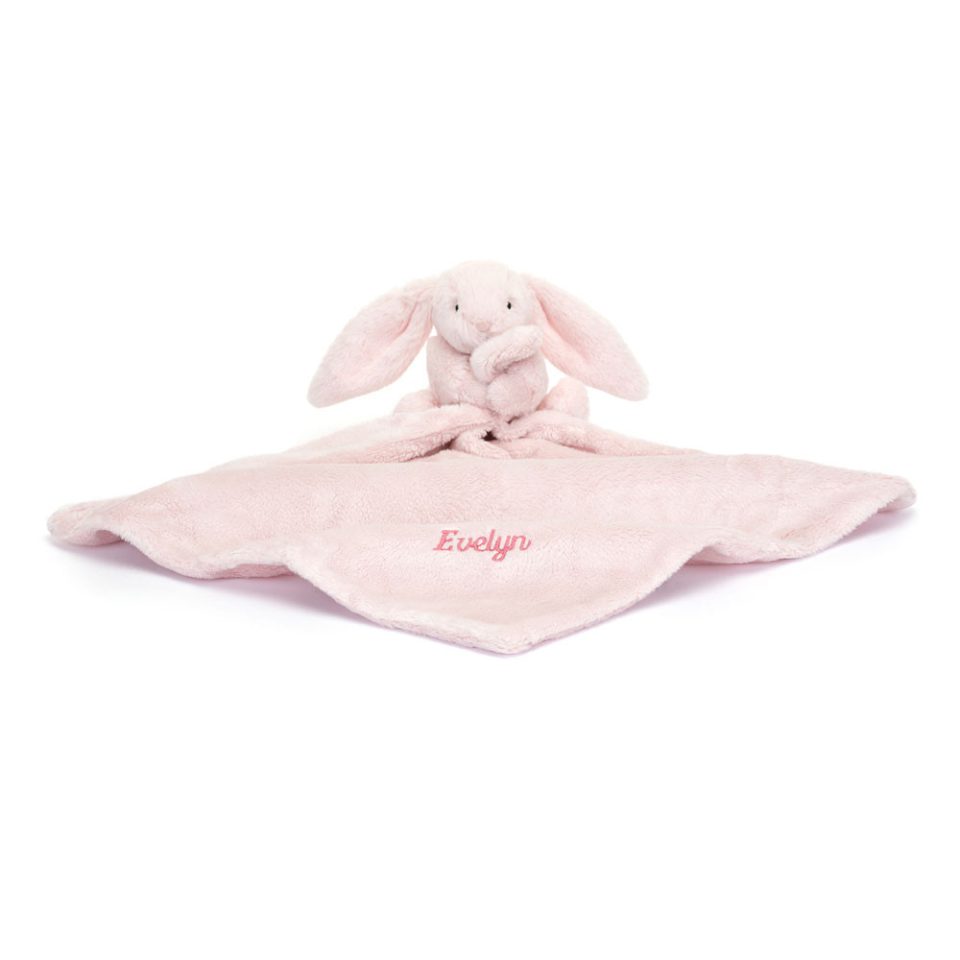 Personalised Bashful Pink Bunny Soother