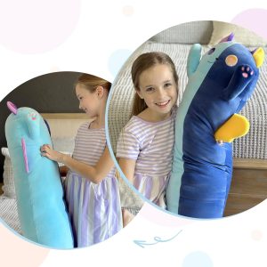 Big Cat Splicing Long Throw Pillow. 42 Inches