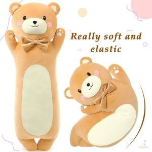 Teddy Bear Plush Toy Cartoon Long Throw Pillow. 36.2 Inches