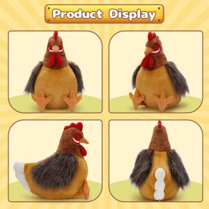 Big Rooster Stuffed Animals Chicken Plush Toy. 26.6 Inches