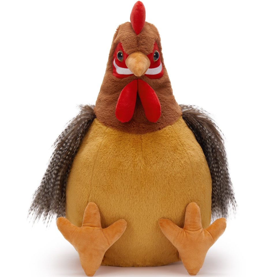 Big Rooster Stuffed Animals Chicken Plush Toy. 26.6 Inches