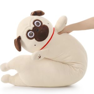 Bulldog Long Throw Pillow. 43.3 Inches