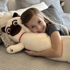 Bulldog Long Throw Pillow. 43.3 Inches