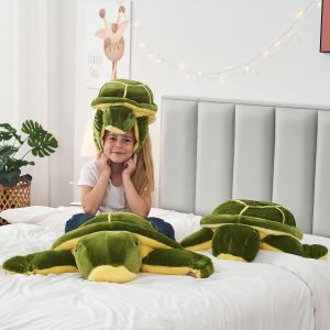 Cute Turtle Plush Toy. Green. 17/25/33 Inches