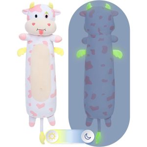 Dairy Cattle Plush Long Throw Pillow. 43 Inches