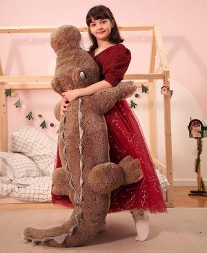 Alligator Stuffed Animals Crocodile Plush Toy. Brown/Green. 67 Inches