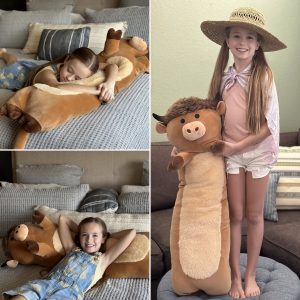 Highland Cattle Stuffed Animals Highland Cow Throw Pillow. 43 Inches