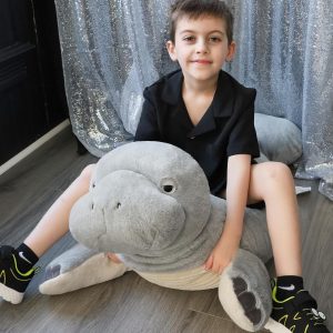 Manatee Stuffed Animals Sea Cow Plush Toys. Grey. 47 Inches