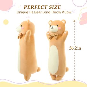 Teddy Bear Plush Toy Cartoon Long Throw Pillow. 36.2 Inches