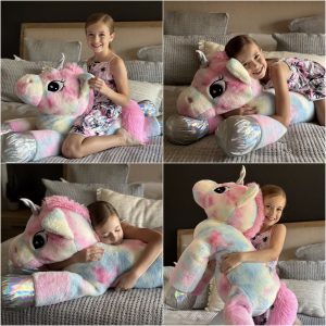 Big Colorful Unicorn Plush Toy. 43 Inches